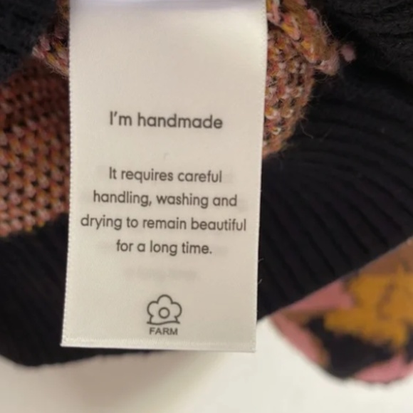 NEW! Farm Rio Sunflower Pom Pom Sweater Size: Medium - Picture 13 of 14